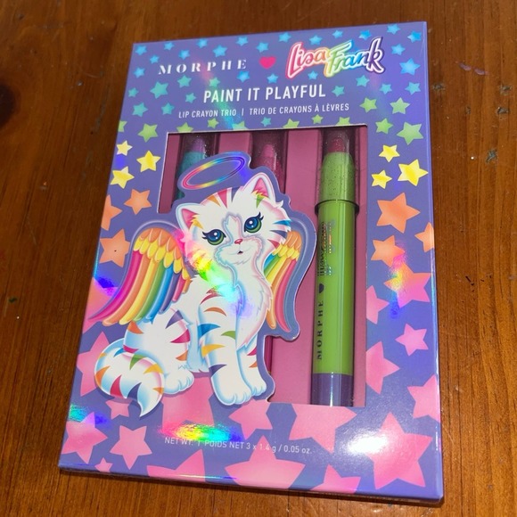 Lisa Frank Other - Morphe X Lisa Frank Paint It Playful Lip Crayon Trio Kitten Limited-Edition